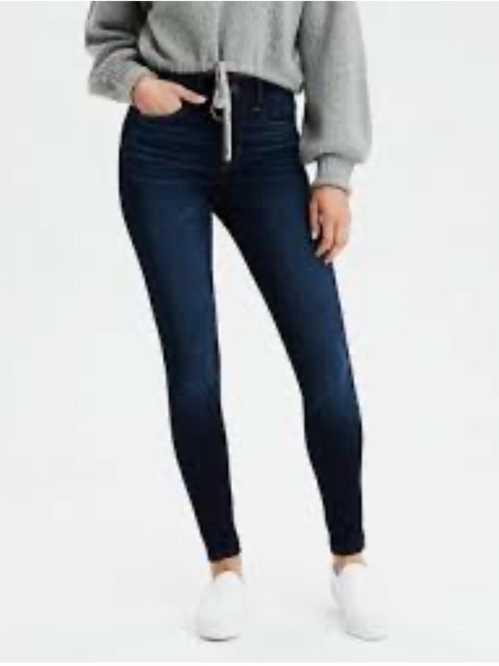 Express High-Rise Dark Indigo Skinny Jeans - Women